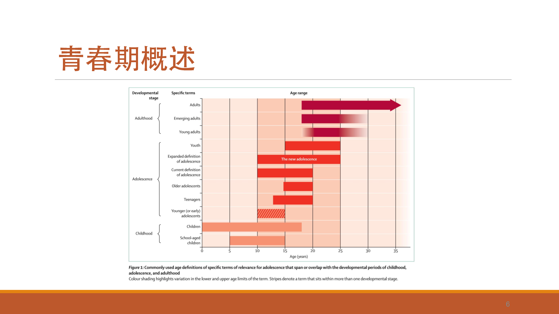 青春期相关年龄术语的定义范围
